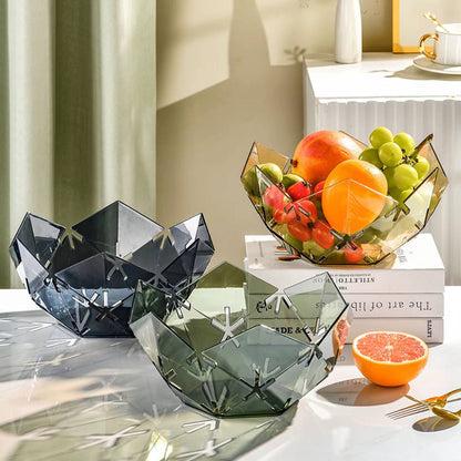 Household Fruit Plate Stylish Design Clearly Visible Multi-functional Fruit Plate