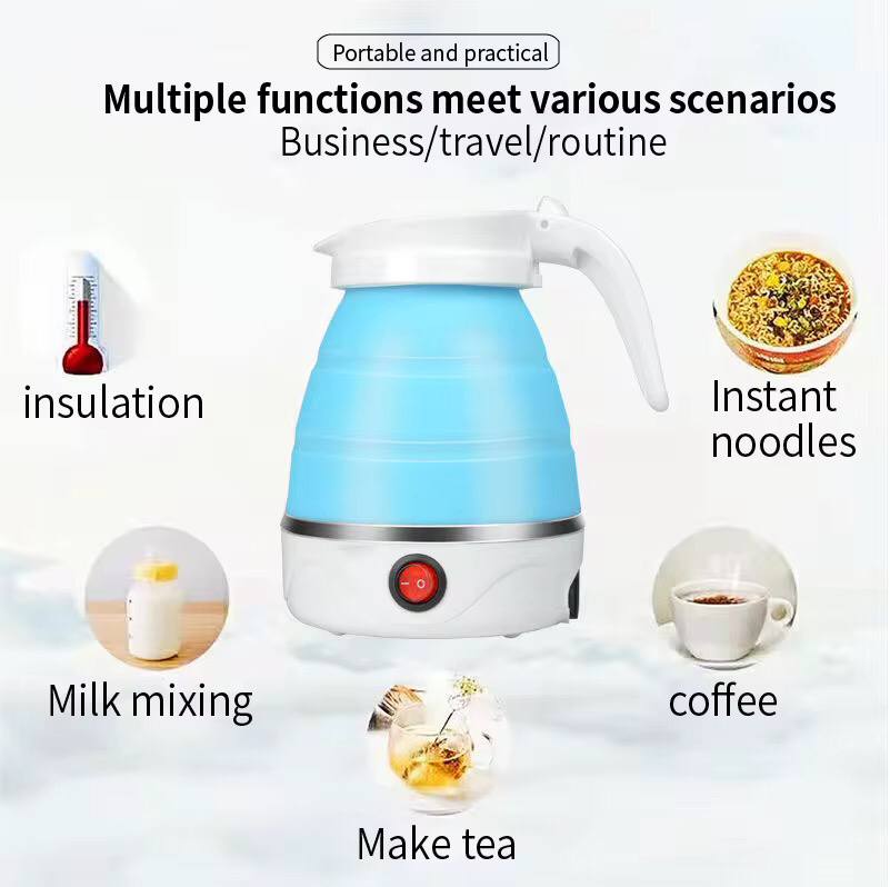 Foldable portable electric kettle