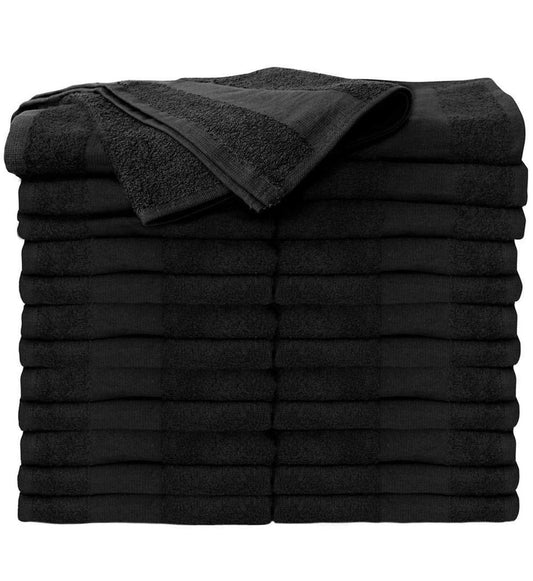 Black salon towel