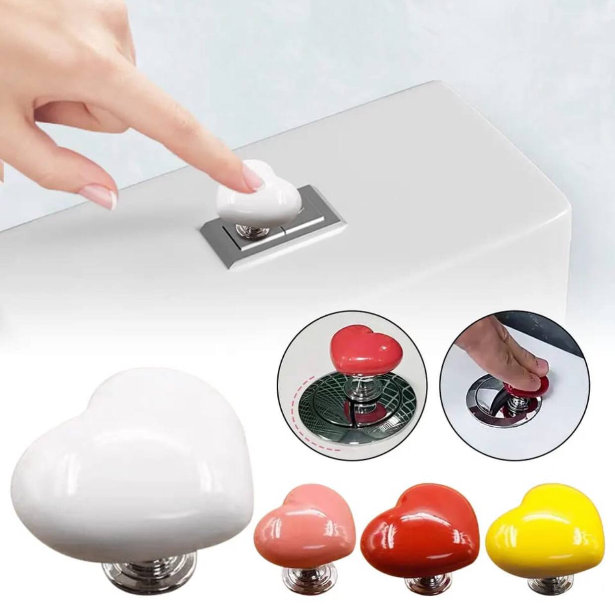 Heart Shape Toilet Presser