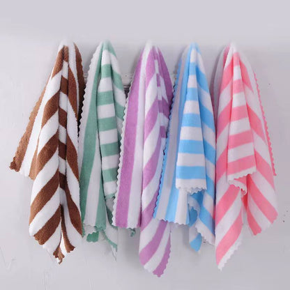 5pcs Coral Fleece Towel