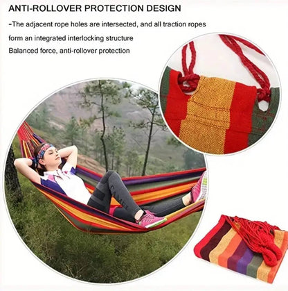 Stripped outdoor hammock