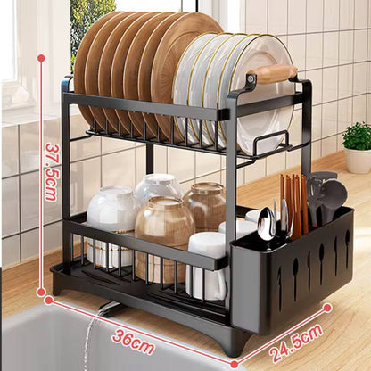 premium quality 2 tier dish rack