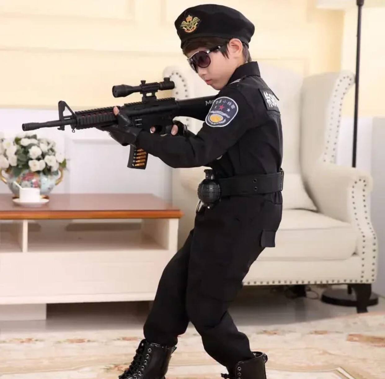 SWAT Children unisex police costumes