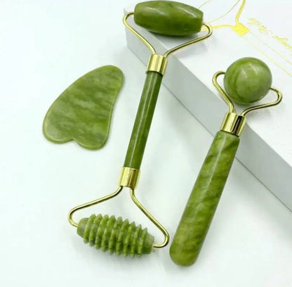3 in 1Jade Roller & Gua Sha Set