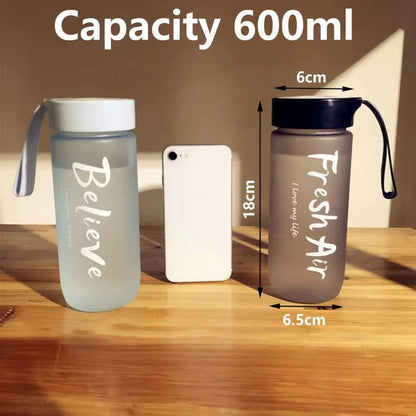 Frosted water bottles