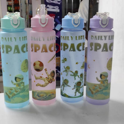 850ml kids space water, space frosted water bottle,