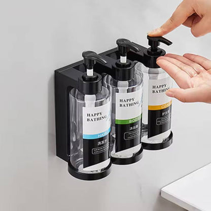 Refillable Wall Mounted Soap/shampoo /showergel Dispenser 3pcs