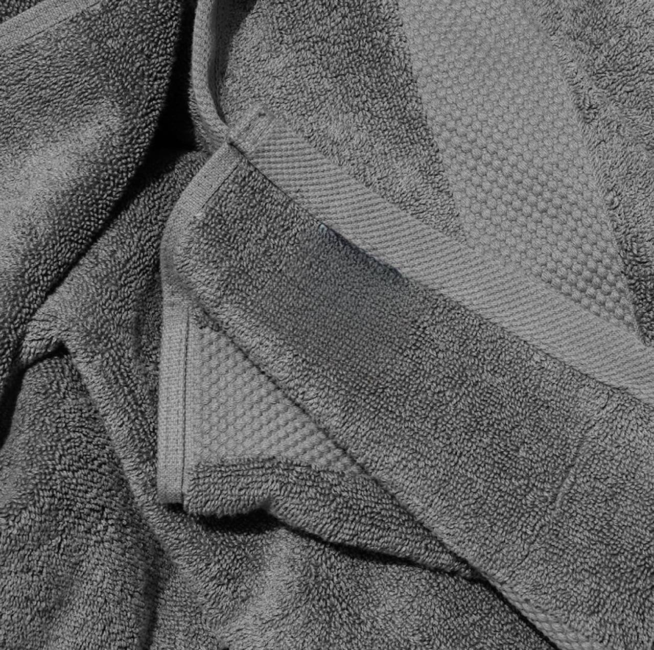 plain grey cotton towels
