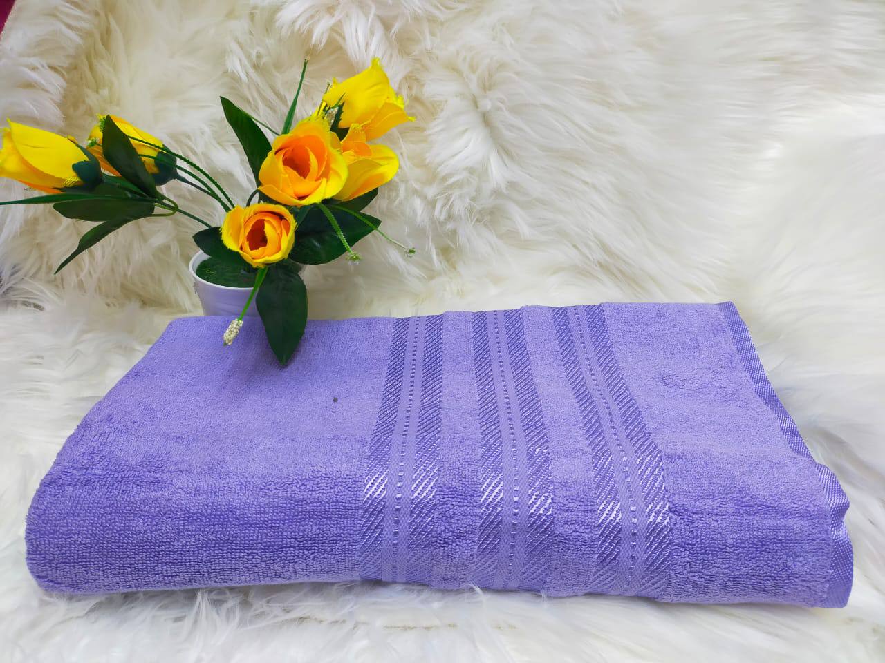 His large cotton towels