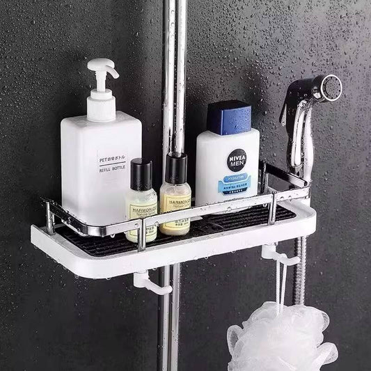 Rotating hook Shower storage rack