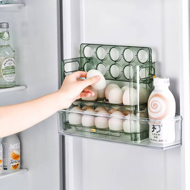 Autoflip Fridge Egg Storage Plastic Box
