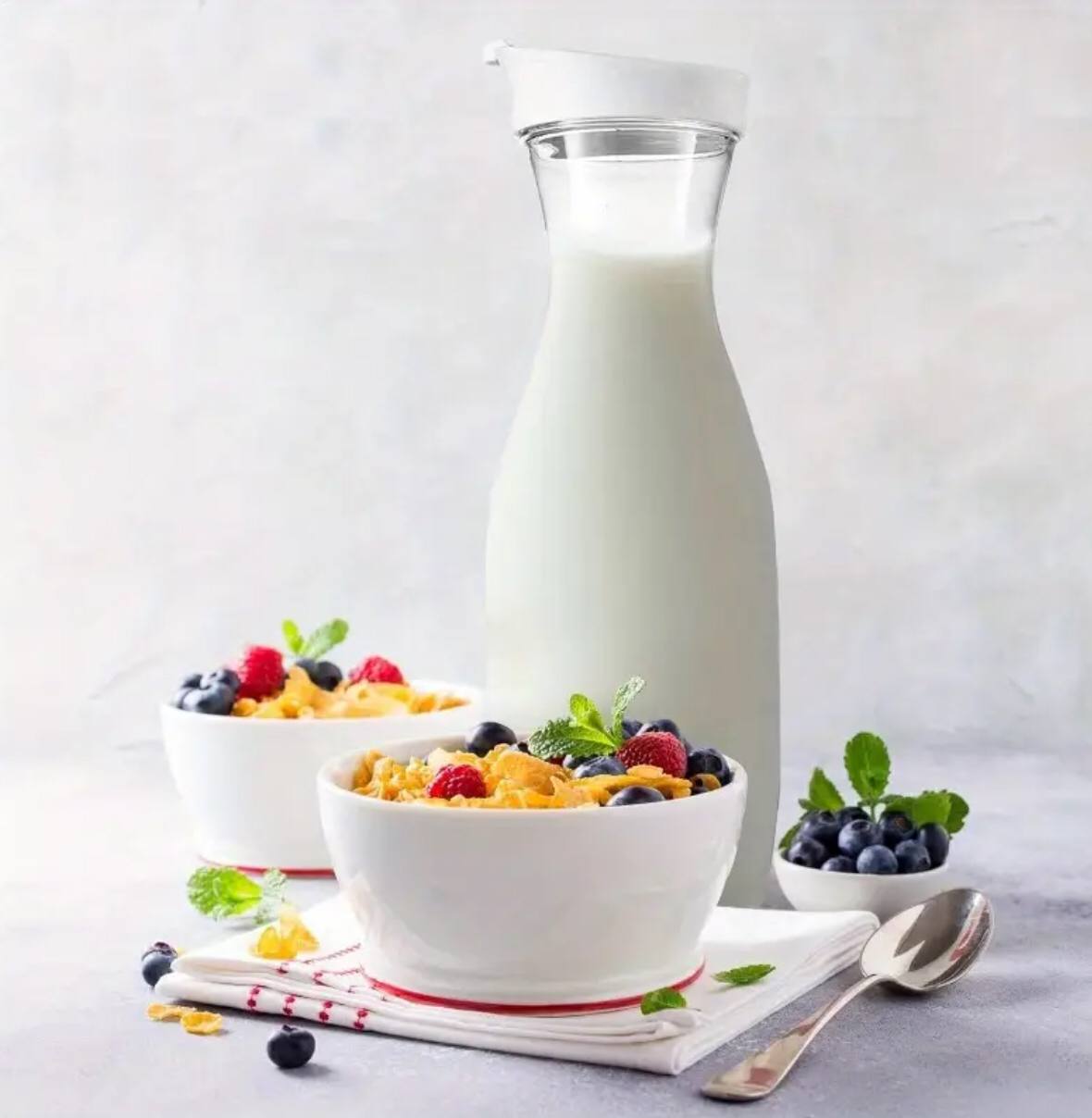 Clear pitcher jug , lightweight juice/water carafe with rubber flip lid.