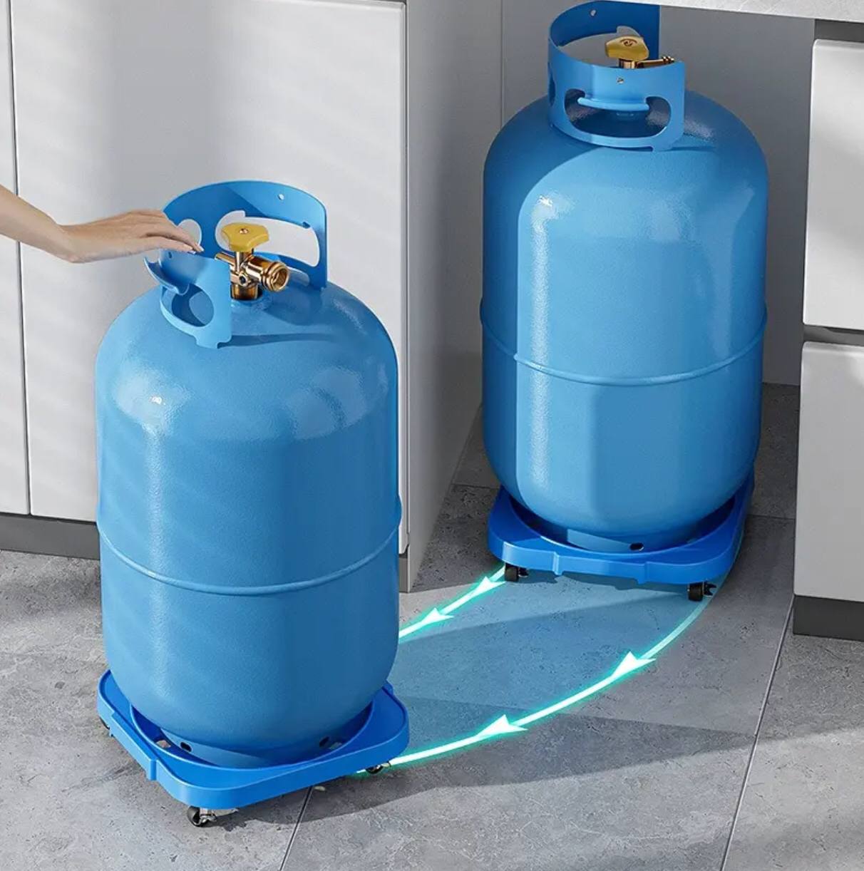Multipurpose gas trolley/water dispenser/plant etc
