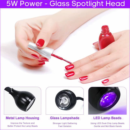 Portable UV nail polish lamp
