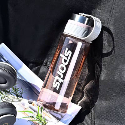 Direct Drinking silver lid Water Bottle,