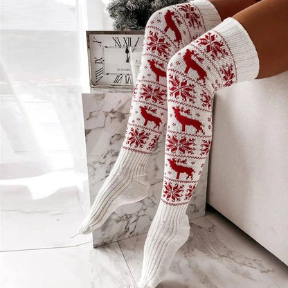 Stylish Winter-Christmas themed  Women’s Knit Leg Warmer