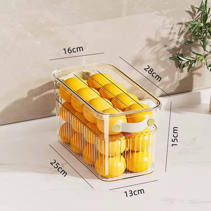 Stackable acrylic fridge containers