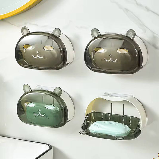 Cartoon Rabbit single Soap Holder With Cover