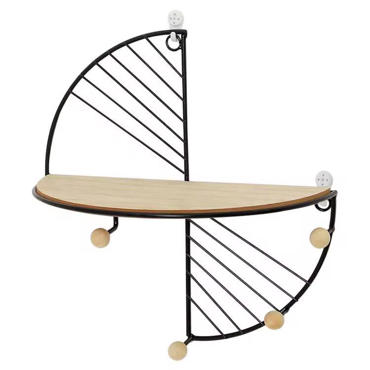 Decorative Geometric Wood Wall Shelves