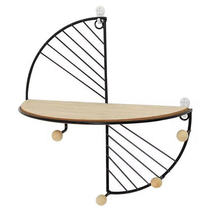 Decorative Geometric Wood Wall Shelves