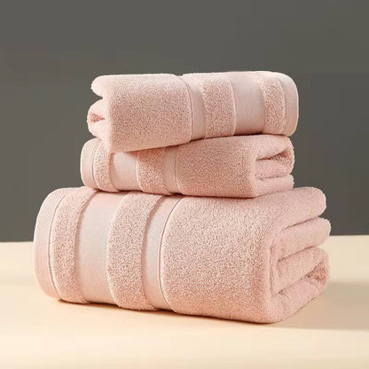 Combed Cotton Bath Towel Sets 3pcs