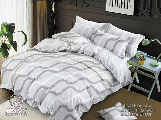 Coloured Floral and  stripped duvet cover Sets