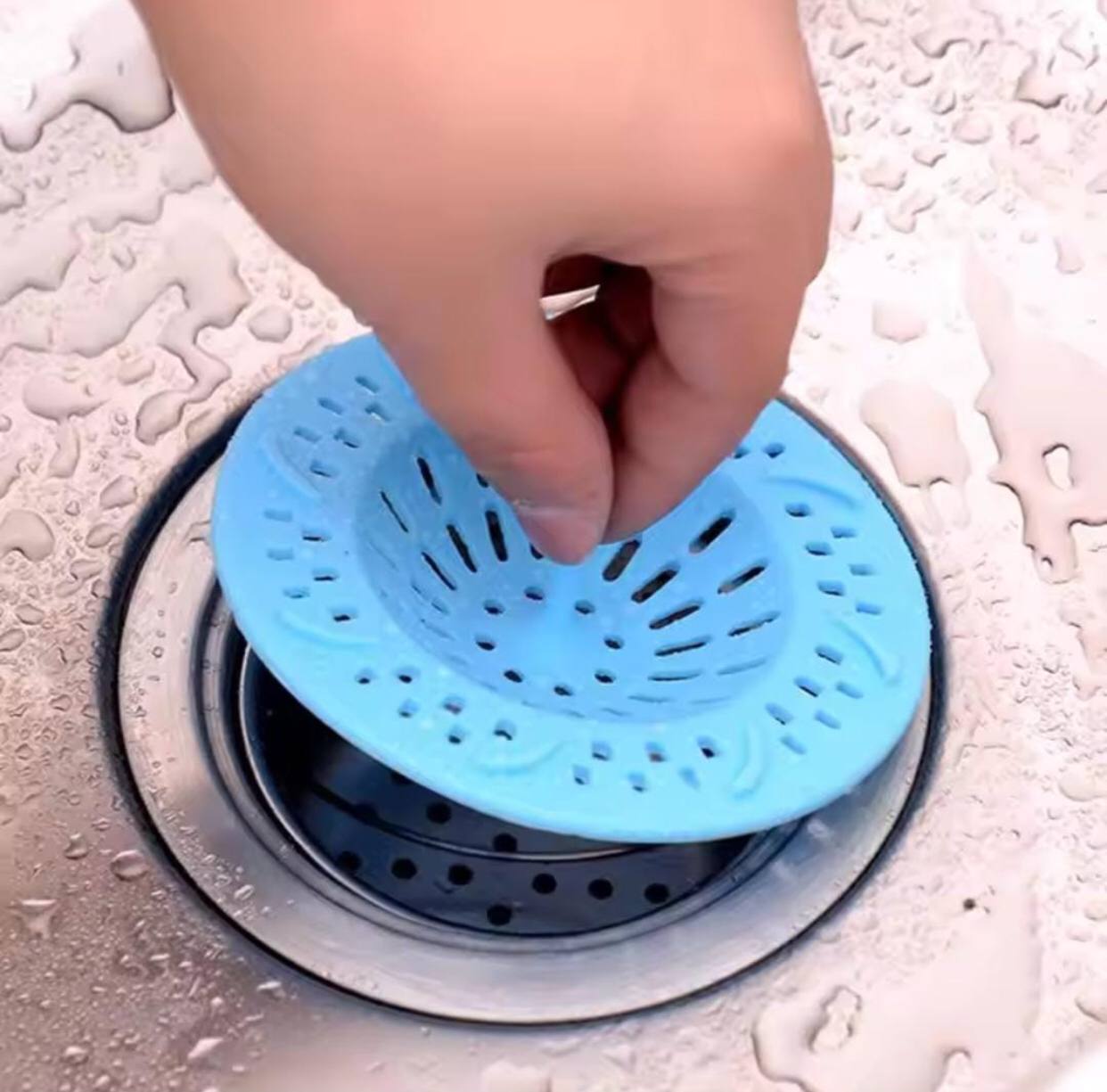 Silicone sink drainer