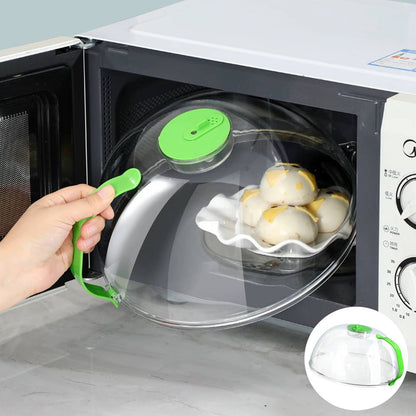 Microwave-Safe Steamer Cover with Handle