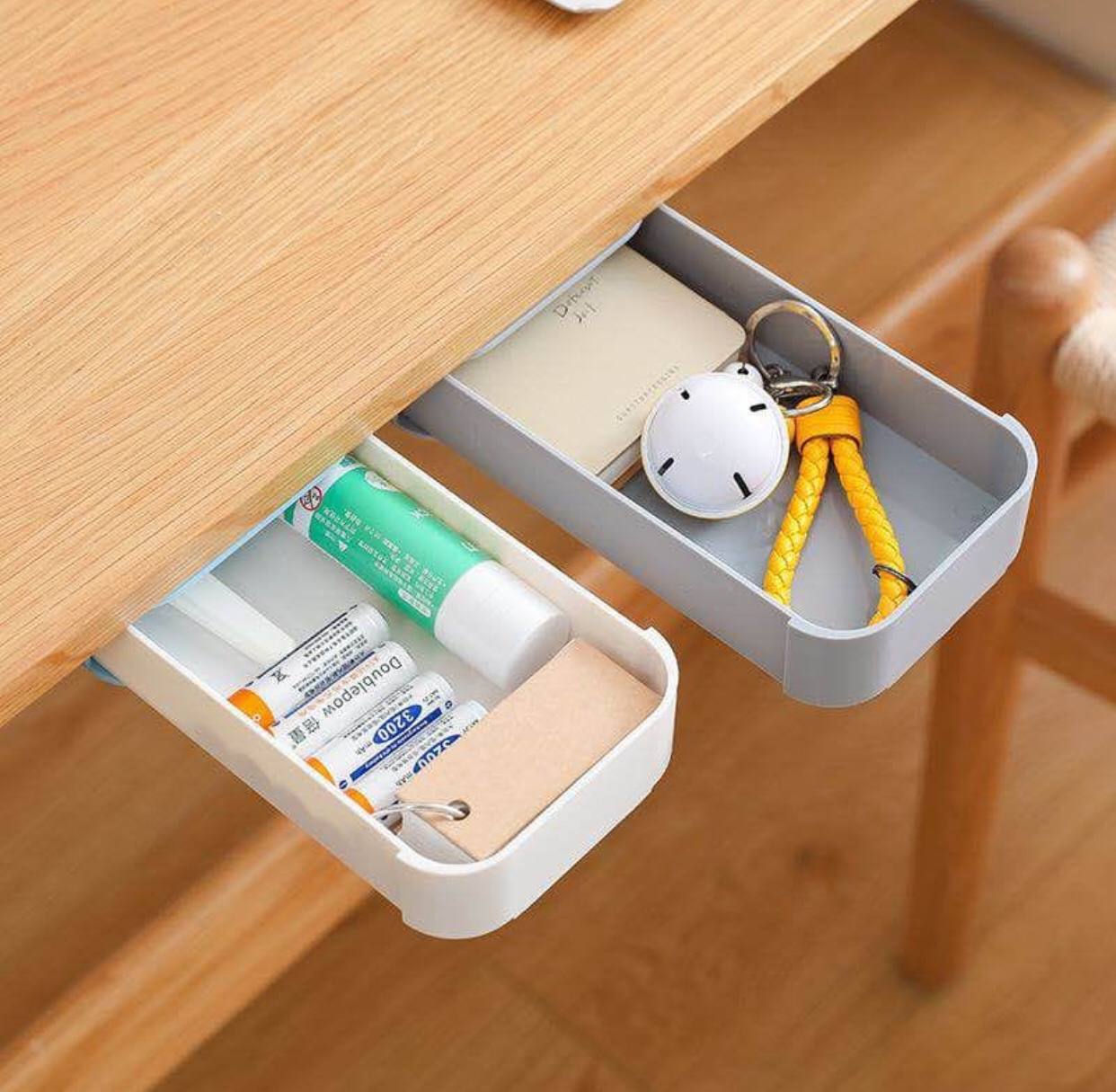 Hidden drawer storage box .