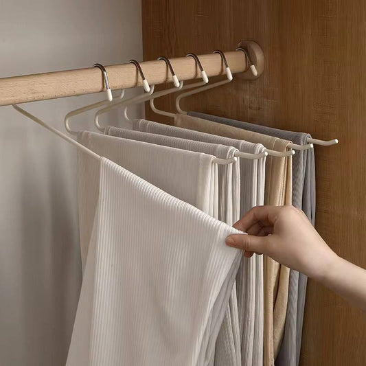 Stainless Steel Hangers for Space-Saving Pants Organization Clothes Rack