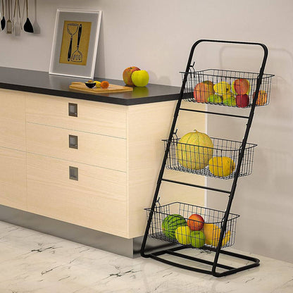 Mettallic 3 tier fruit grocery/fruits organisation