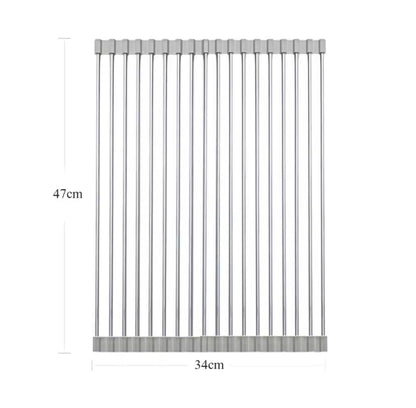 Stainless Steel Foldable Vegetable/ Fruits & Dish Drying Mat