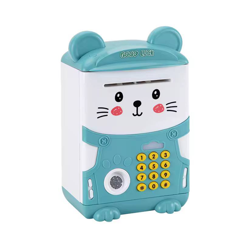 New Cartoon Finger print electronic piggy home bank with music