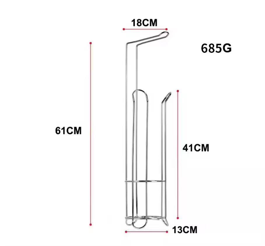 Metallic Toilet tissue holder