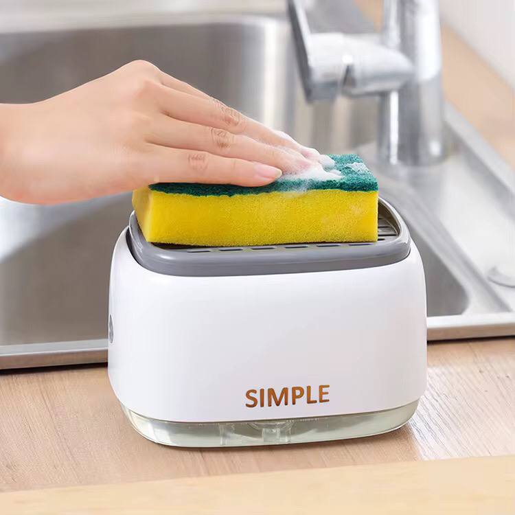 Automatic Soap Dispenser Bottle Liquid Soap Holder Kitchen Sponge Soap Dispenser Kitchen Sponge Manual Soap Pump Containers