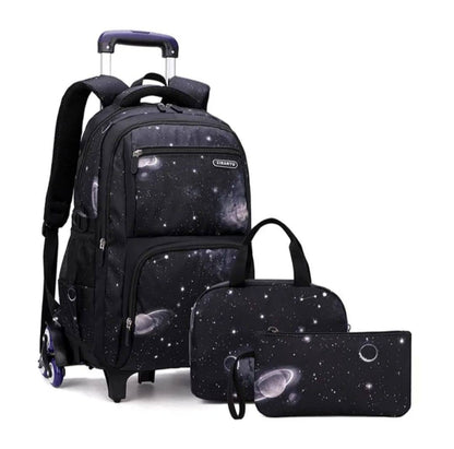 3Wheel Rolling Trolley School Bag