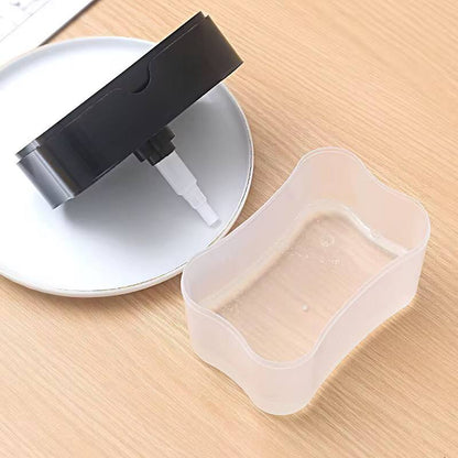 Dish Soap Dispenser for Kitchen,Liquid Soap Dispenser Kitchen Soap Dispenser with Sponge Holder,Sponge Caddy Soap Pump Dispenser