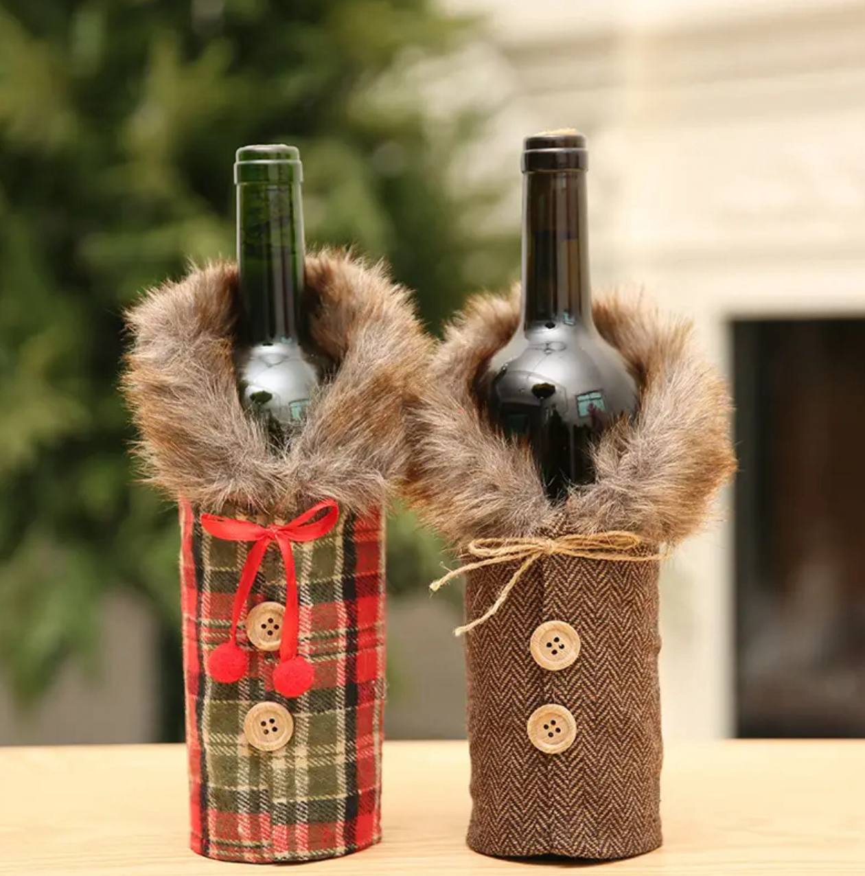 CHRISTMAS WINE BOTTLE COVER