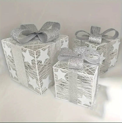 3pcs set lighted gift box