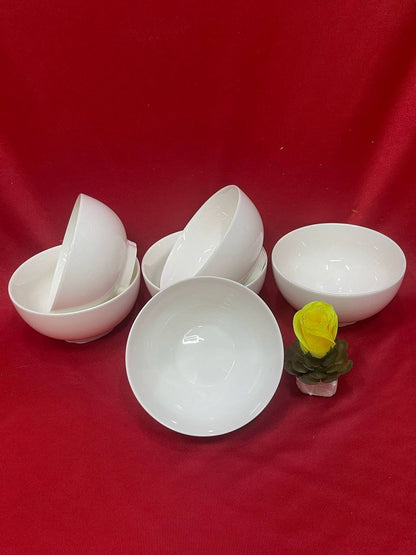 Milk white bowls