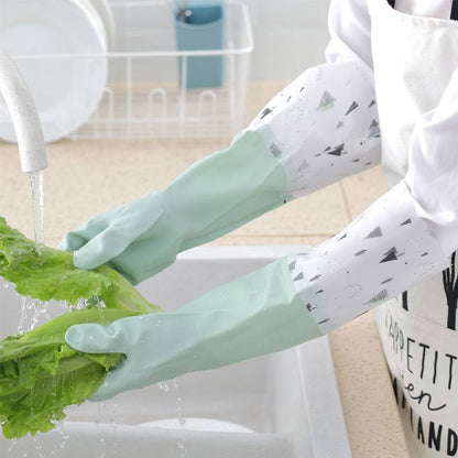 Long silicon waterproof kitchen/household gloves