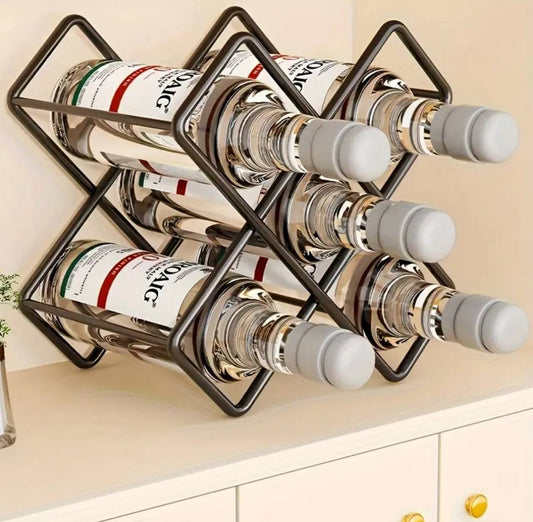 Carbon metal wine holder 
5slot