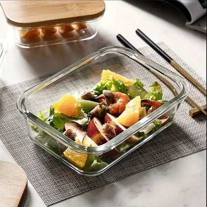 Airtight glass storage snack box