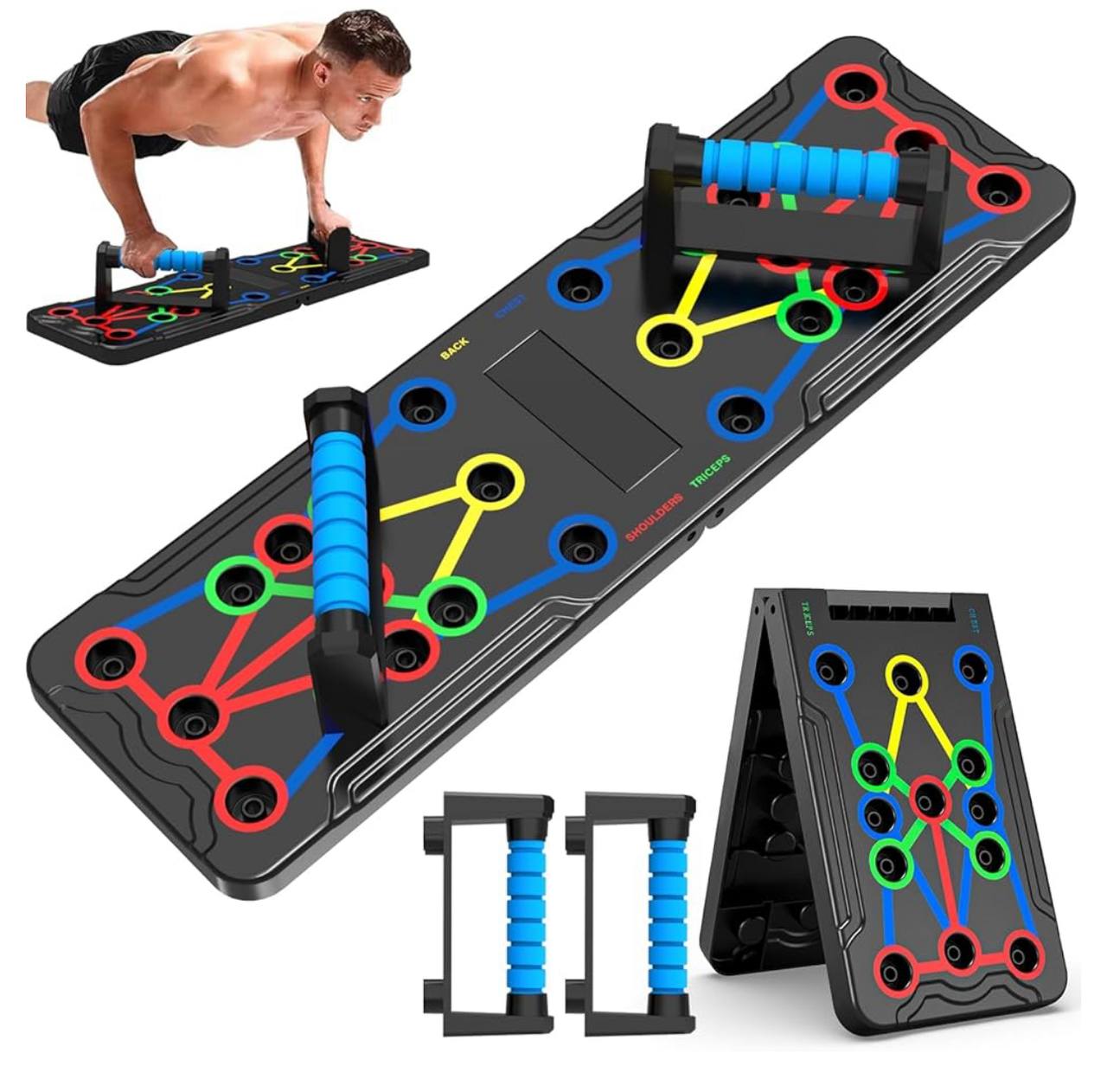 ortable Multifunctional Push-up Board - Fitness and Muscle Training Device Home Workout Set Foldable Push Up Bar
➡️ @2150/-