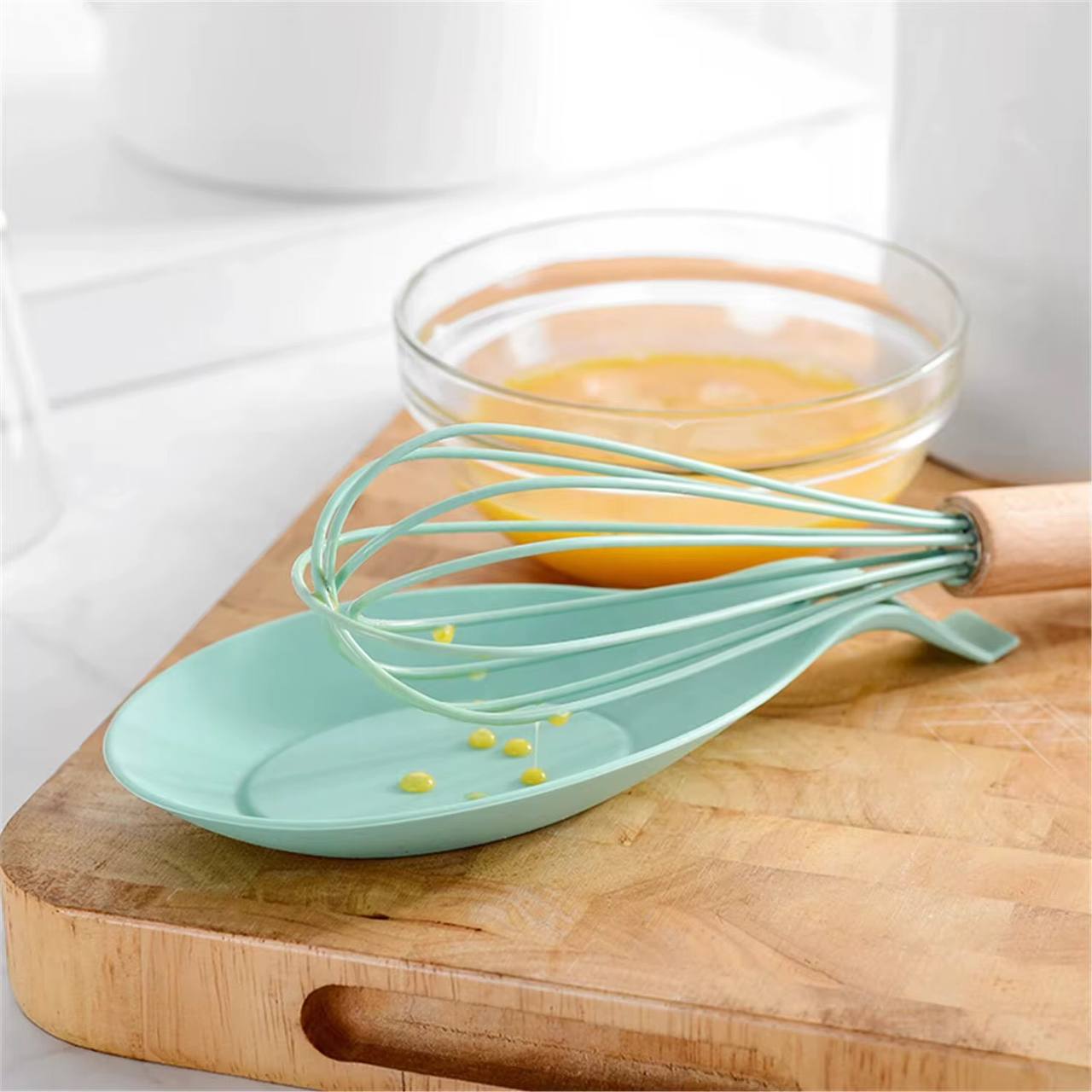 Silicone spoon rest