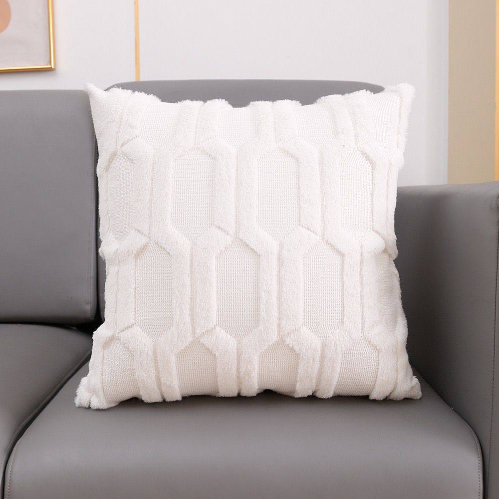 Soft Solid Fluffy Cushion Cover