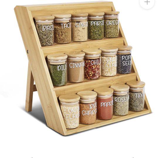 Foldable 3 Tier Seasoning Jar organiser
