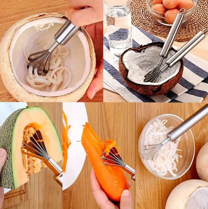 Stainless Steel Coconut Grater.