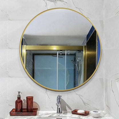 Contemporary Round Mirror For Bathroom Vanity, Entryway, Living room 
Size: 90cm